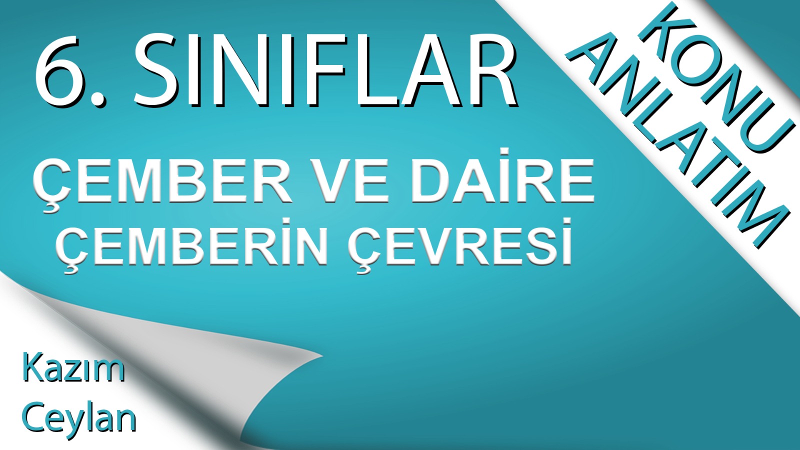 6. Sınıf &Ccedil;ember Ve Daire 